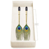 Couture Clip Luxury Nipple Clamps - Peacock Plume